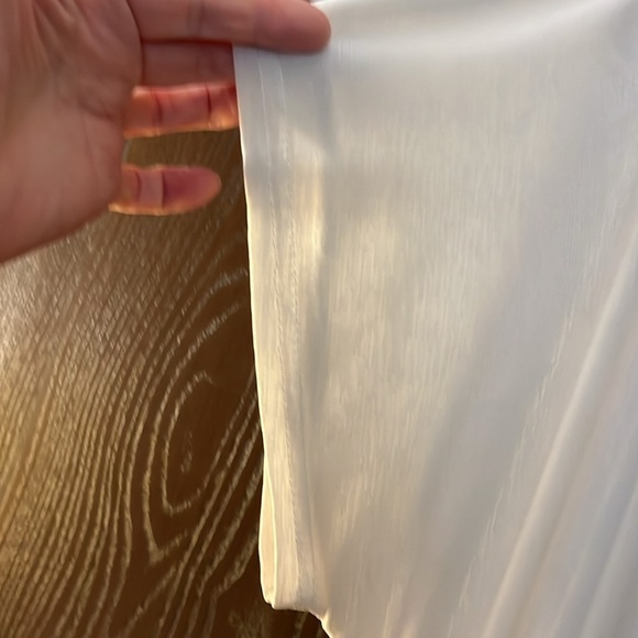 Brand Removed long sheer blouse of a lady and butterfly on the front. Size M/L - Picture 6 of 12